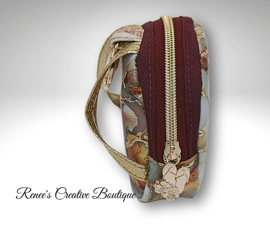 Golden Sea Breeze Mini Clip-On Backpack – Hands-Free Tiny Bag for Essentials