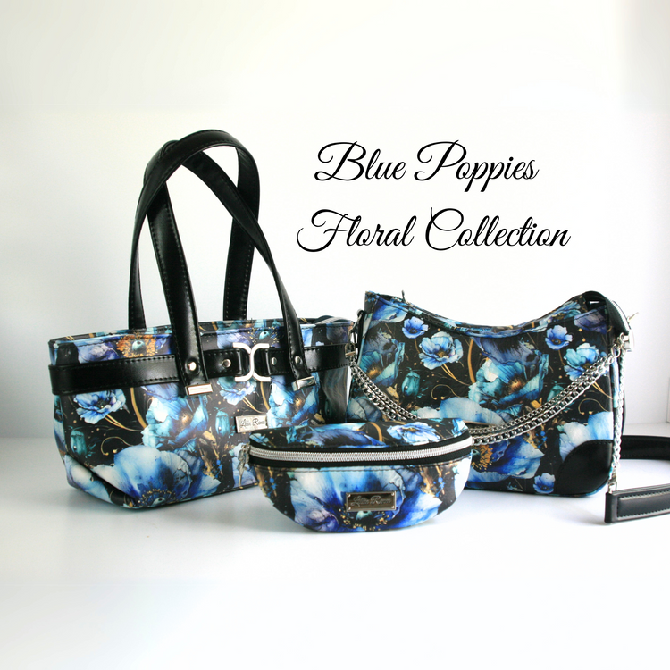 Blue Poppies Floral Collection