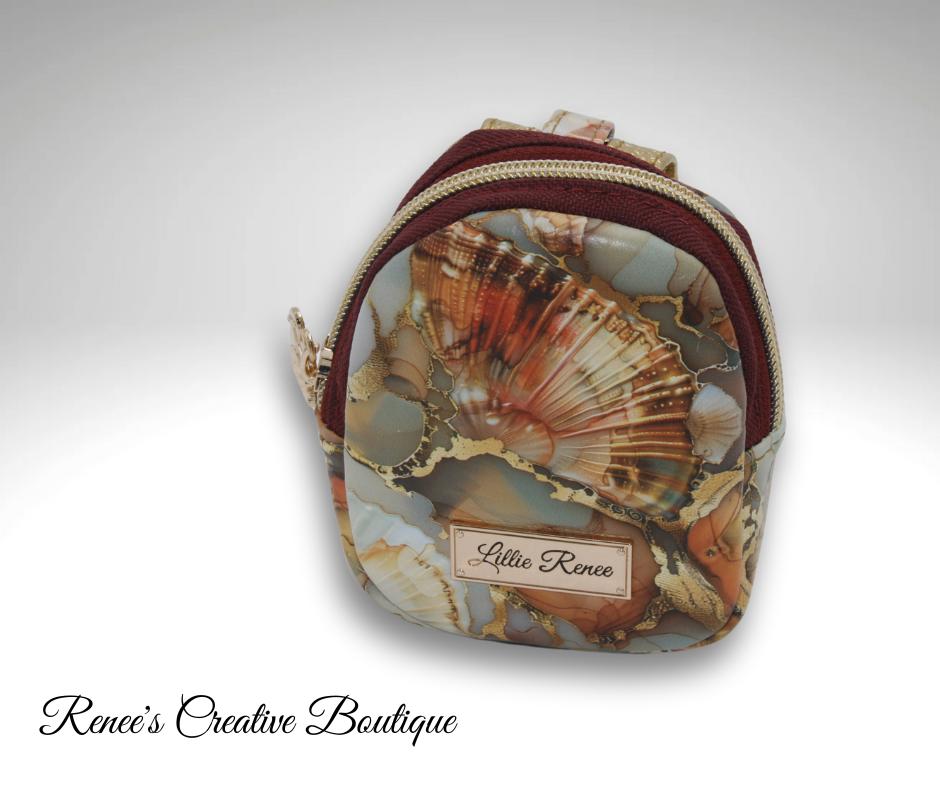 Golden Sea Breeze Mini Clip-On Backpack – Hands-Free Tiny Bag for Essentials