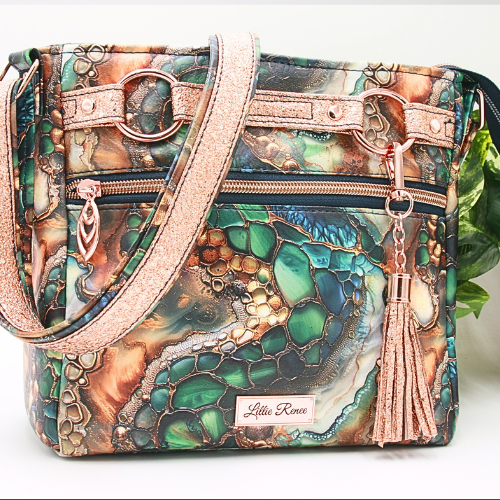  Stunning green, blue, and copper vinyl exterior – A unique blend of earthy and metallic tones for a bold, statement-making look.