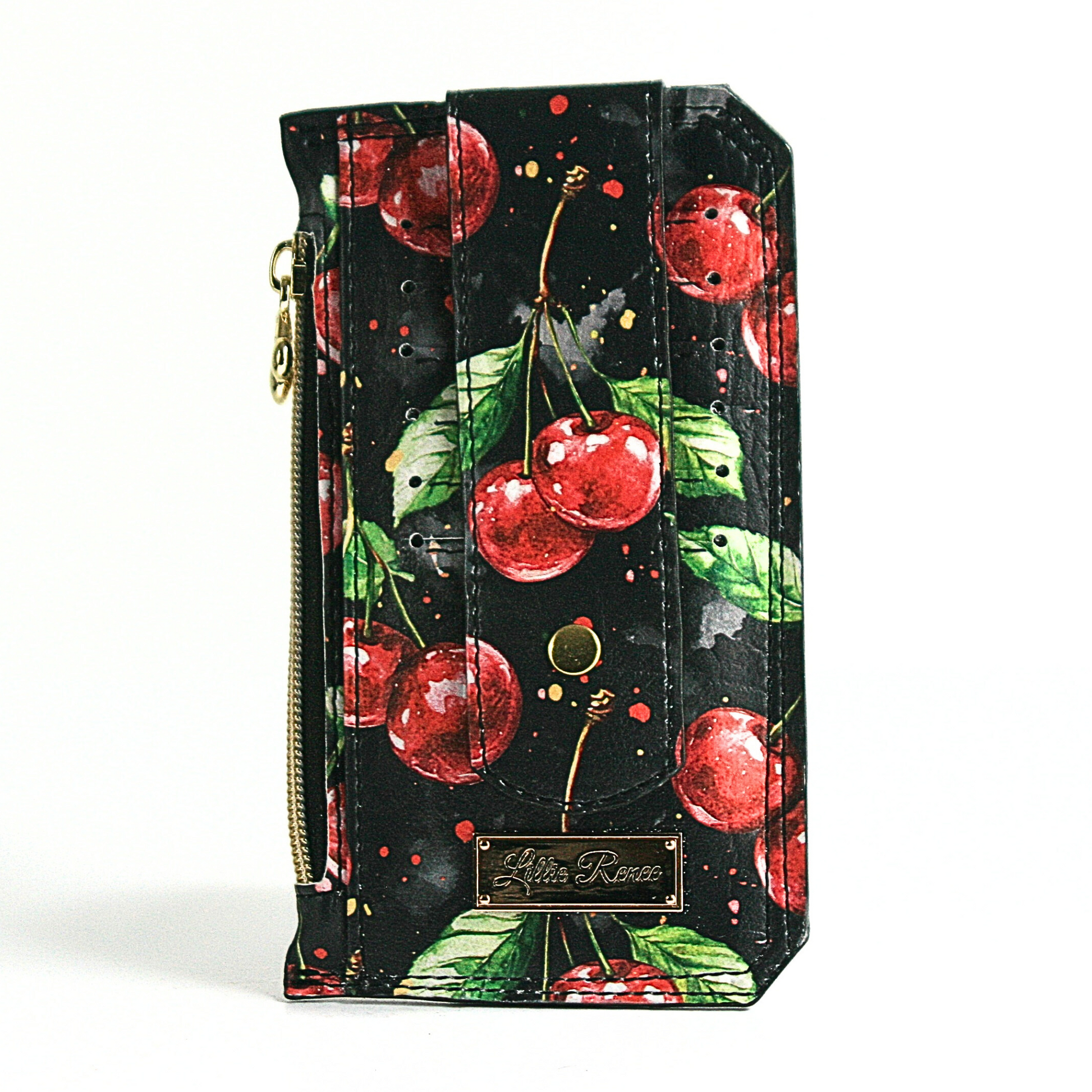 The popular Purse Pal slim wallet in our exclusive Cherries Jubilee Vinyl