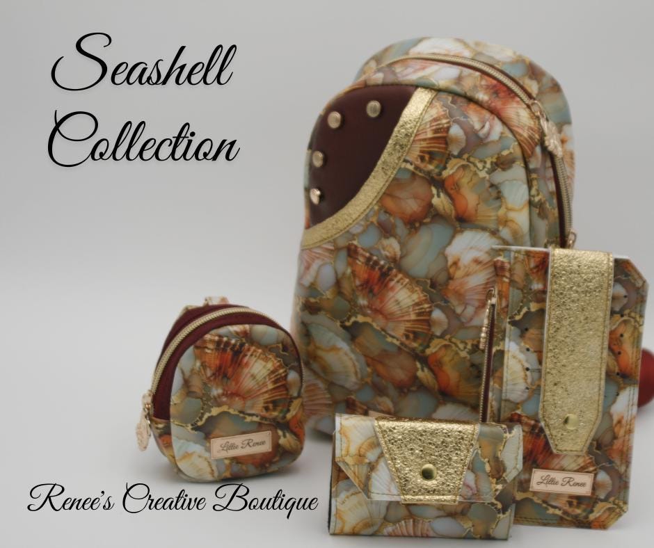 Golden Sea Breeze Mini Clip-On Backpack – Hands-Free Tiny Bag for Essentials