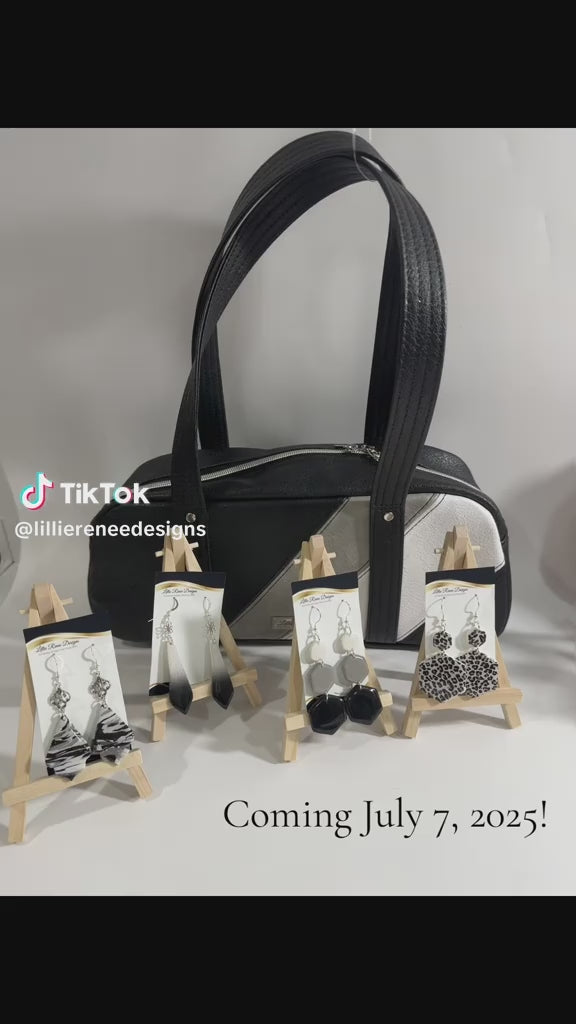 Video of some of the new earrings coordinating with the Frosted Obsidian Collection