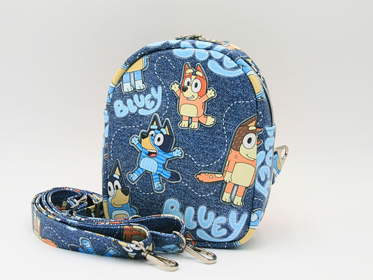 small backpack for kids with blue and orange tv pups